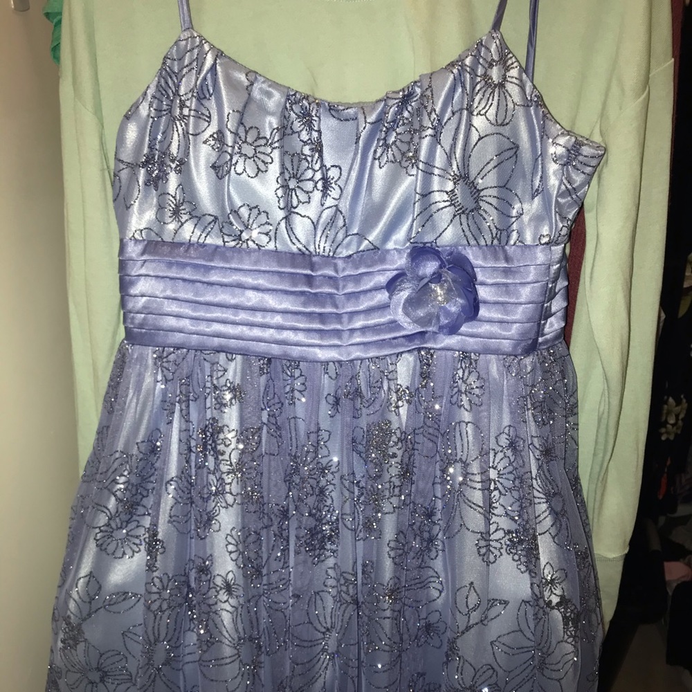 Sparkling Blue Mini Dress